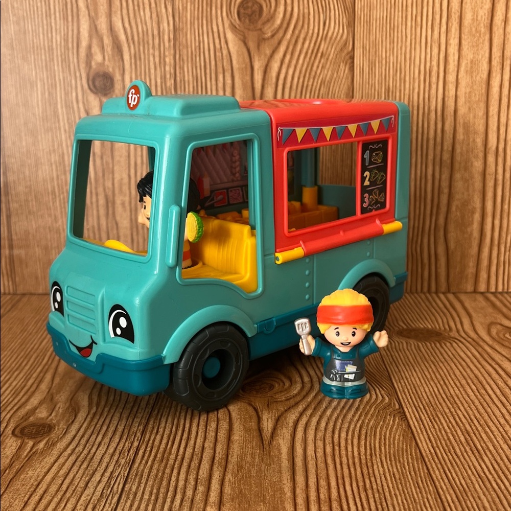 EUC Fisher-Price Little People Musical Moving Taco Food Truck Vehicle Toy
